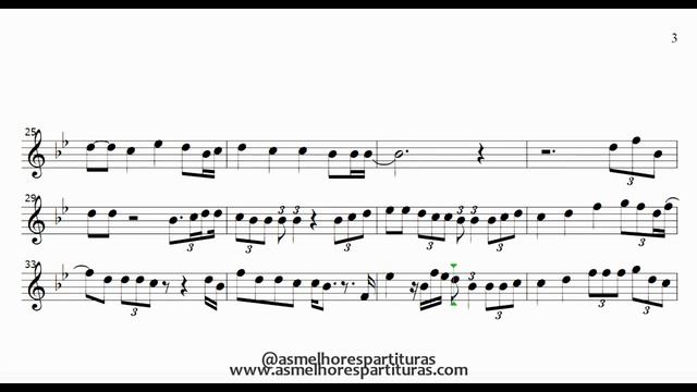 Partitura - Perfect (Ed Sheeran) Sax Tenor, Soprano, Clarinete, Trompete (Bb)... смотреть онлайн