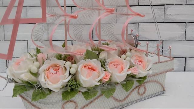 Огляд. Корабель з цукерками на весілля. Солодкі букети у Вінниці від Наталії Олійник смотреть онлайн