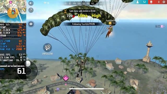 Free Fire | Nvidia Quadro Nvs 315 + i5 2400 | 720p, Smooth High / Ultra High смотреть онлайн