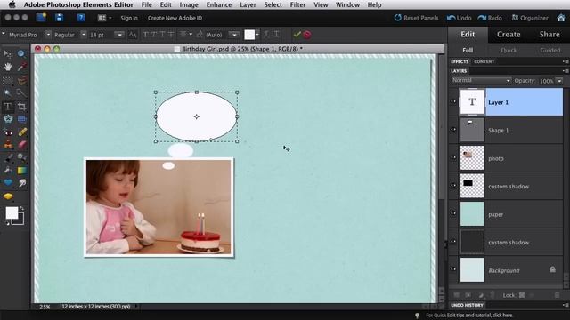 DigitalScrapper.com tutorial: Photoshop Elements 10 Type in a Shape смотреть онлайн