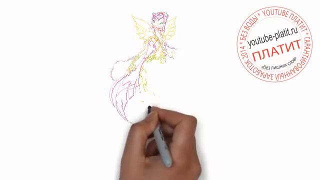 Как легко карандашом рисовать винкс  Как карандашом нарисовать винкс энчантикс