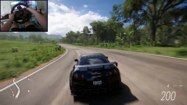 Nissan GTR R35 NISMO (sound mod) - Forza Horizon 5 (Steering Wheel + Shifter) Gameplay