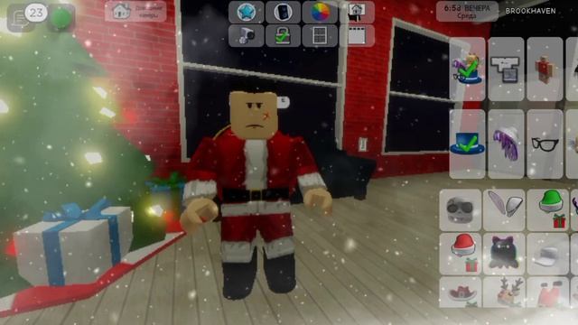 косплей Санта Клауса или  Деда мороза в Brookhaven RP