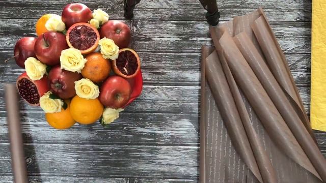 Как собрать букет из фруктов, Мастер класс смотреть онлайн