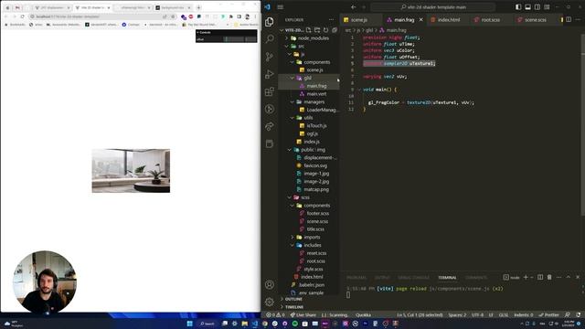 #webgl Displacement Map Transition - Tutorial n°1 смотреть онлайн