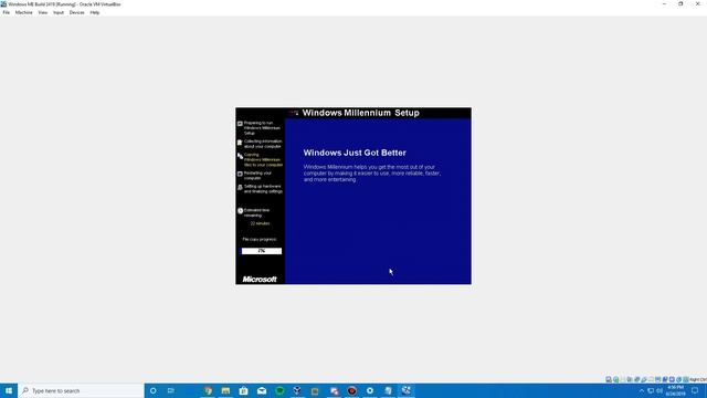 Windows ME Build 2419 - Installation in Virtualbox смотреть онлайн