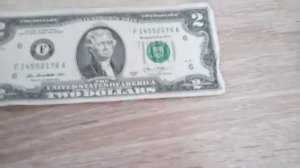 Очень редкая банкнота 2 доллара!!!