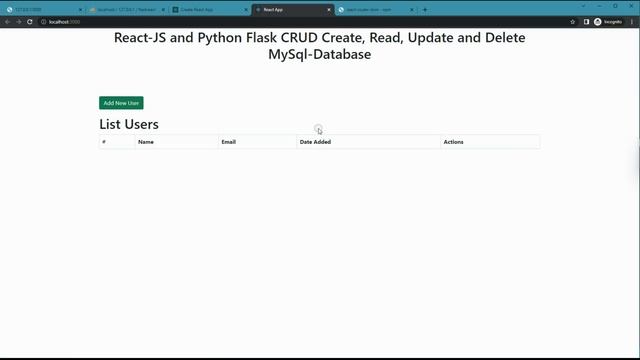 React-JS and Python Flask CRUD Create, Read, Update and Delete MySql-Database смотреть онлайн