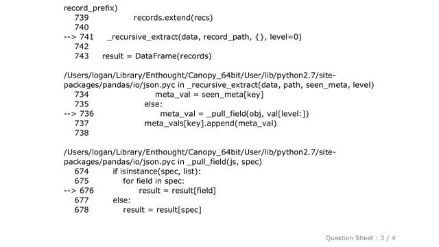 Pandas : Pandas json_normalize produces confusing `KeyError` message? смотреть онлайн