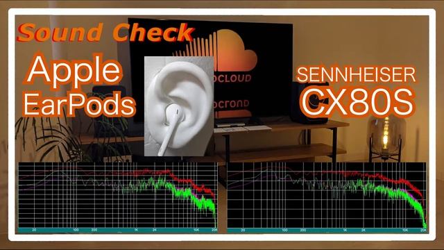 Apple EarPods vs SENNHEISER CX80S [ IEMs Sound Comparison イヤホン音比較] смотреть онлайн