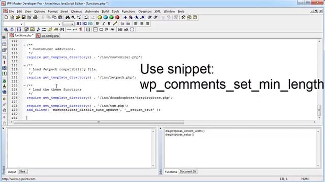 Set minimal WordPress comment length смотреть онлайн