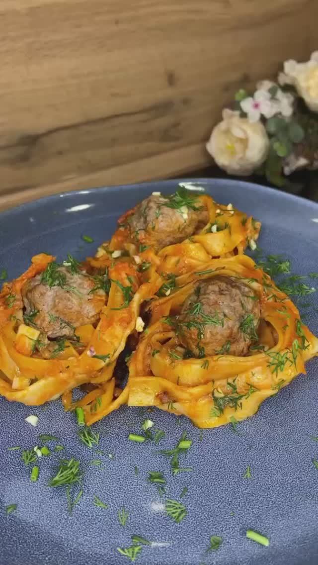 Мегавкусные гнезда с фаршем