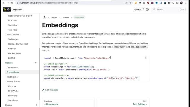 Langchain JS | How to Use GPT-3, GPT-4 to Reference your own Data | OpenAI Embeddings Intro смотреть онлайн