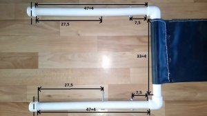 Стул из полипропиленовых труб своими руками. Чертеж. Размеры.