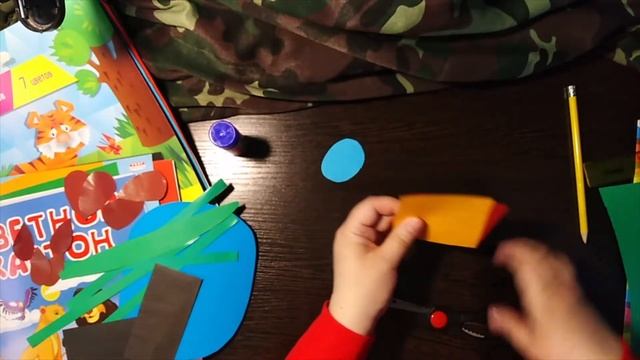 Бумажная объёмная аппликация «Вертолетик» смотреть онлайн