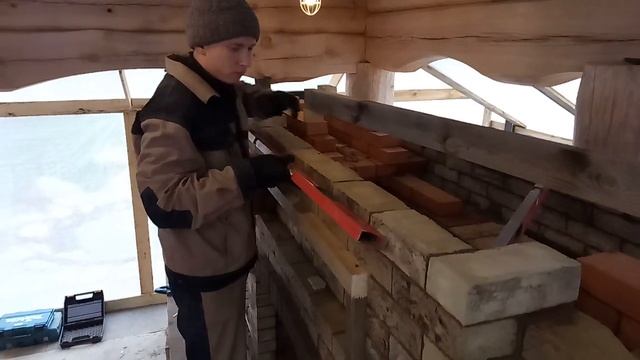 кладка кирпича на глино-песчаную смесь . смотреть онлайн