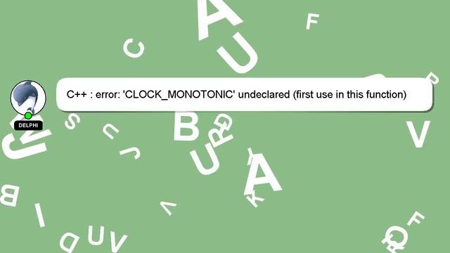 C++ : error: 'CLOCK_MONOTONIC' undeclared (first use in this function) смотреть онлайн