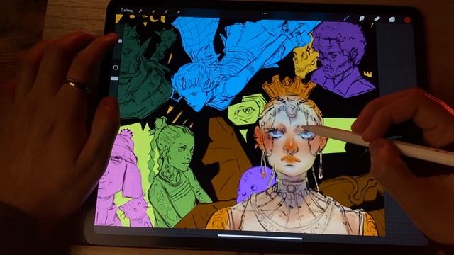 ASMR Sketching ? + no talking | draw with me | no music (iPad Pro) смотреть онлайн