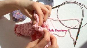 Шапочка для девочки от 1,5 годика. МАСТЕР КЛАСС. ВЯЗАНИЕ СПИЦАМИ