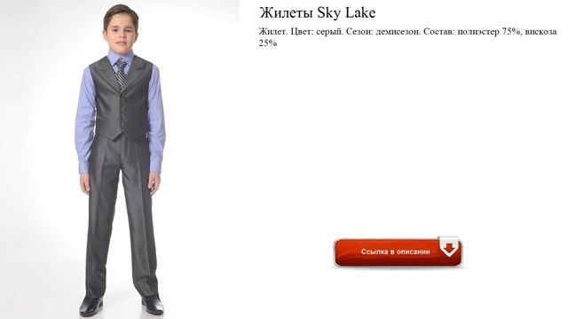 Жилеты Sky Lake школьный для мальчика смотреть онлайн