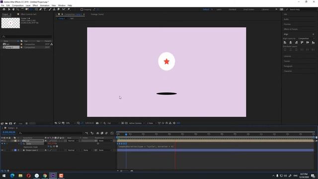 Ball bounce animation tutorial in Adobe After Effects смотреть онлайн