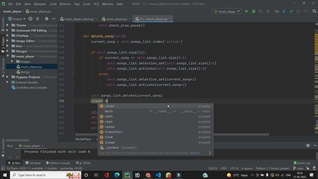 #8 Delete the song in playlist | Music Player In Tkinter | Tutorial on music player in python смотреть онлайн