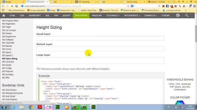 Bootstrap Form Control sizing смотреть онлайн
