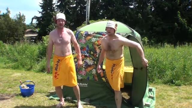 Мобильные бани теперь и в Германии. смотреть онлайн