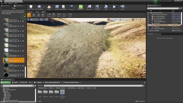 UE4 - Advanced Automatic Landscape Material, Customization & Overview | Games By Hyper смотреть онлайн