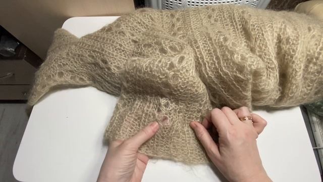 Просили? Показываю: как вязала паутинку из суперкидмохера на шелке. смотреть онлайн