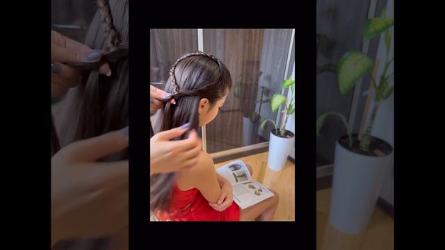 Косичка-змейка. Быстрая, легкая прическа. Прическа в школу#hair #hairstyle #прически #волосы смотреть онлайн