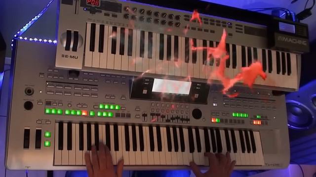 Crockett's theme - Jan Hammer (miami vice) played on Tyros 3 смотреть онлайн