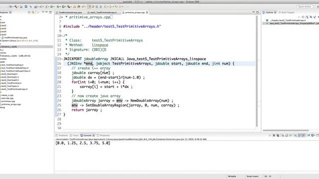 Java Native Interface (JNI) in depth -- Part 14: Working with Primitive Arrays from/to Java смотреть онлайн