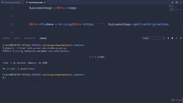 Udemy Laravel - 080 Changing storage directory for series image using tests смотреть онлайн