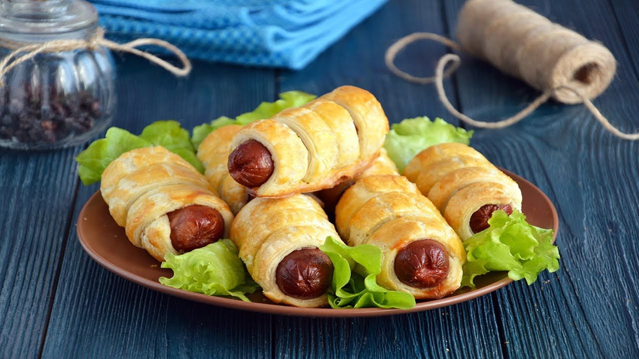 ВКУСНЫЕ СОСИСКИ В ТЕСТЕ