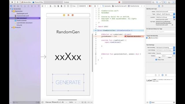 Xcode Beginner Tutorial/ How to Make a Random Number Generator/Majestic Hero смотреть онлайн