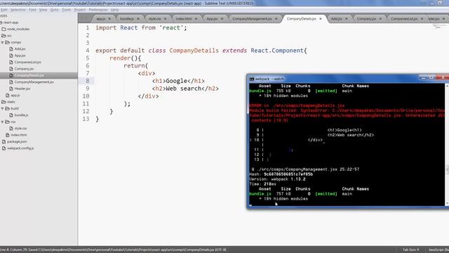 ReactJS \ React JS Tutorial For Beginners - #12 - Example Application 5 / 10 смотреть онлайн