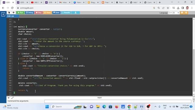 Currency Converter Using Polymorphism in C++ смотреть онлайн