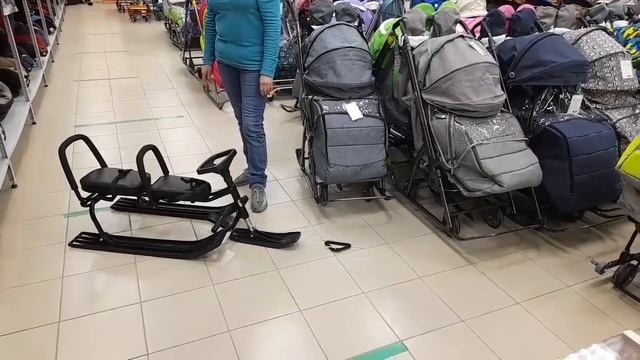 Снегокат для двойняшек и погодок SNOWKAT Twins baby смотреть онлайн