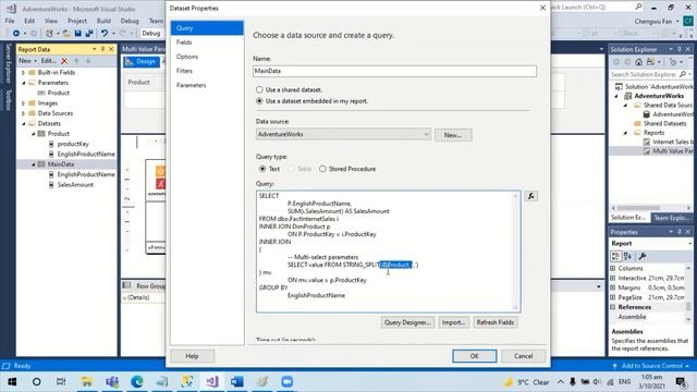 How to fix "Function or Procedure has too many arguments specified" Error in SSRS смотреть онлайн