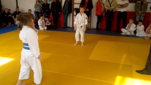 Дзюдо. Девочка Марина, попался очень сильный соперник.