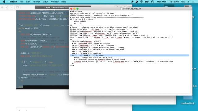 Batch Convert Lossless Audio to MP3 on Mac using FFmpeg Script смотреть онлайн