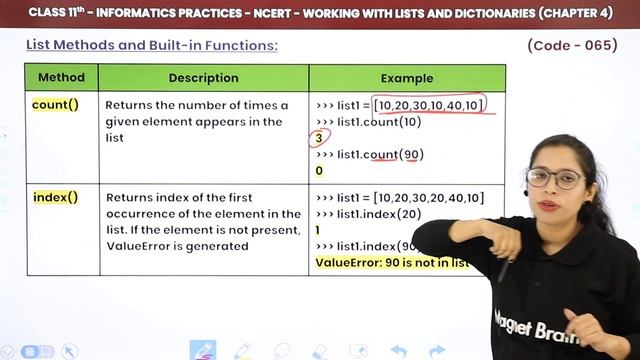 List Methods & Built in Functions (Theory) | Class 11 Informatics Practices Chapter 4 (Code 065) смотреть онлайн
