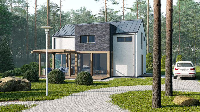 Проект дома "Барн 157" смотреть онлайн