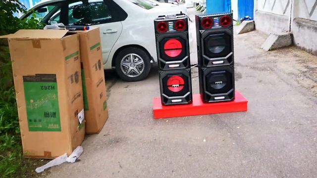Мощная стереопара HAMERSH H262 !!! 2 радио микрофона, чистый и мощный звук! смотреть онлайн