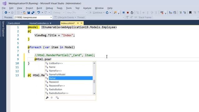 (#46) @Html.Partial vs @Html.RenderPartial | mvc tutorial for beginners in .net c# смотреть онлайн