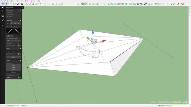 How To use Vertex Tools 2 in SketchUp - TutorialsUp смотреть онлайн