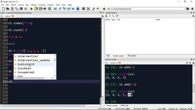 28. Python Sets : Python Tutorial Developer Series A - Z смотреть онлайн