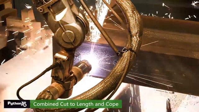 Combined Cut to Length and Cope - PythonX Beam Line Video смотреть онлайн