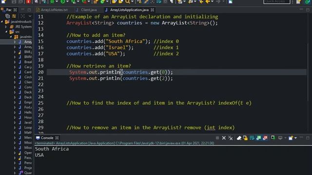 ArrayLists in Java смотреть онлайн